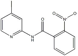 2-nitro-N-(4-methyl-2-pyridinyl)benzamide Structure