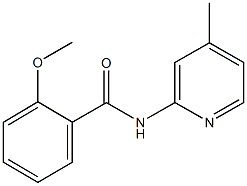 2-methoxy-N-(4-methylpyridin-2-yl)benzamide Struktur