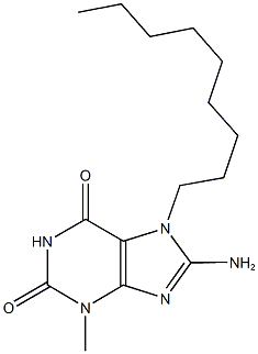 8-amino-3-methyl-7-nonyl-3,7-dihydro-1H-purine-2,6-dione Structure