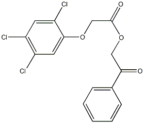 2-oxo-2-phenylethyl (2,4,5-trichlorophenoxy)acetate 化学構造式