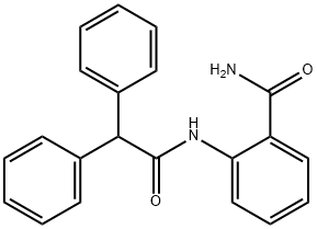 2-[(diphenylacetyl)amino]benzamide 化学構造式