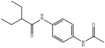N-[4-(acetylamino)phenyl]-2-ethylbutanamide 结构式