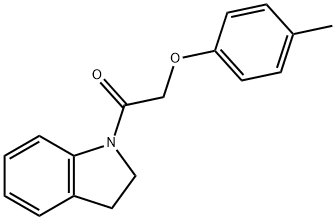 1-[(4-methylphenoxy)acetyl]indoline 结构式