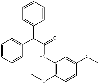 N-(2,5-dimethoxyphenyl)-2,2-diphenylacetamide Structure