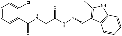 331243-49-3 2-chloro-N-(2-{2-[(2-methyl-1H-indol-3-yl)methylene]hydrazino}-2-oxoethyl)benzamide