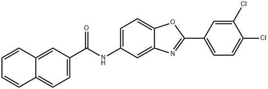 N-[2-(3,4-dichlorophenyl)-1,3-benzoxazol-5-yl]-2-naphthamide Structure