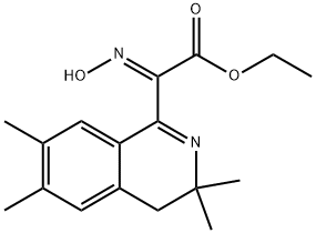 ethyl (hydroxyimino)(3,3,6,7-tetramethyl-3,4-dihydro-1-isoquinolinyl)acetate Structure