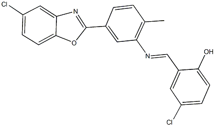 331246-97-0 4-chloro-2-({[5-(5-chloro-1,3-benzoxazol-2-yl)-2-methylphenyl]imino}methyl)phenol