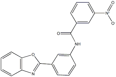 N-[3-(1,3-benzoxazol-2-yl)phenyl]-3-nitrobenzamide,331247-14-4,结构式