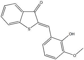 331249-80-0 2-(2-hydroxy-3-methoxybenzylidene)-1-benzothiophen-3(2H)-one