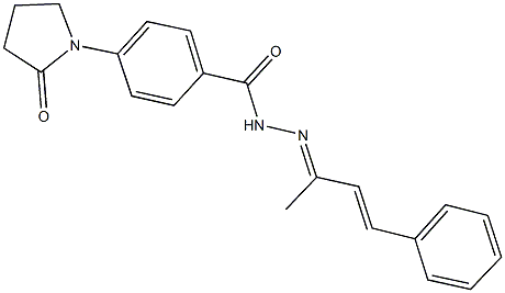 331256-24-7 N'-(1-methyl-3-phenyl-2-propenylidene)-4-(2-oxo-1-pyrrolidinyl)benzohydrazide