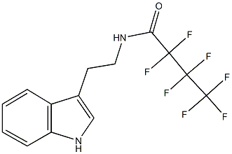 2,2,3,3,4,4,4-heptafluoro-N-[2-(1H-indol-3-yl)ethyl]butanamide 结构式