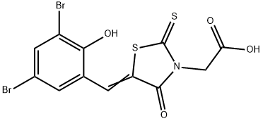 331261-24-6 [5-(3,5-dibromo-2-hydroxybenzylidene)-4-oxo-2-thioxo-1,3-thiazolidin-3-yl]acetic acid