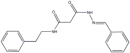 3-(2-benzylidenehydrazino)-3-oxo-N-(2-phenylethyl)propanamide,331265-73-7,结构式