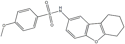 4-methoxy-N-(6,7,8,9-tetrahydrodibenzo[b,d]furan-2-yl)benzenesulfonamide Structure