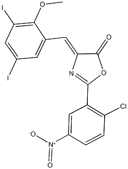 2-{2-chloro-5-nitrophenyl}-4-(3,5-diiodo-2-methoxybenzylidene)-1,3-oxazol-5(4H)-one|