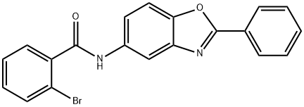 2-bromo-N-(2-phenyl-1,3-benzoxazol-5-yl)benzamide Struktur