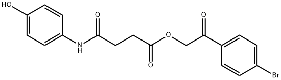 2-(4-bromophenyl)-2-oxoethyl 4-(4-hydroxyanilino)-4-oxobutanoate|