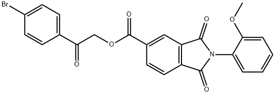 2-(4-bromophenyl)-2-oxoethyl 2-(2-methoxyphenyl)-1,3-dioxoisoindoline-5-carboxylate|