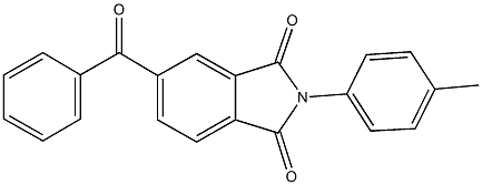 5-benzoyl-2-(4-methylphenyl)-1H-isoindole-1,3(2H)-dione Struktur