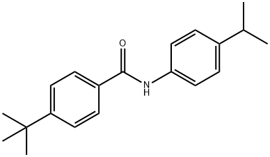 4-tert-butyl-N-(4-isopropylphenyl)benzamide 化学構造式
