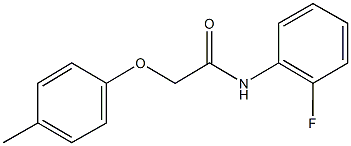 N-(2-fluorophenyl)-2-(4-methylphenoxy)acetamide Structure