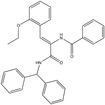 N-[1-[(benzhydrylamino)carbonyl]-2-(2-ethoxyphenyl)vinyl]benzamide|