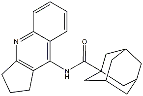 N-(2,3-dihydro-1H-cyclopenta[b]quinolin-9-yl)-1-adamantanecarboxamide Struktur