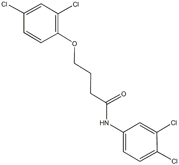 4-(2,4-dichlorophenoxy)-N-(3,4-dichlorophenyl)butanamide 化学構造式