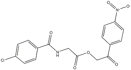 331277-17-9 2-{4-nitrophenyl}-2-oxoethyl [(4-chlorobenzoyl)amino]acetate