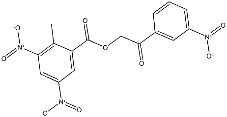 2-{3-nitrophenyl}-2-oxoethyl 3,5-bisnitro-2-methylbenzoate|