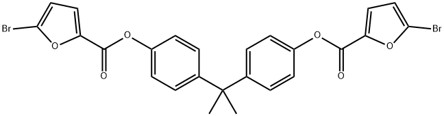 4-(1-{4-[(5-bromo-2-furoyl)oxy]phenyl}-1-methylethyl)phenyl 5-bromo-2-furoate Structure