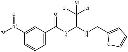 331277-62-4 3-nitro-N-{2,2,2-trichloro-1-[(2-furylmethyl)amino]ethyl}benzamide