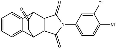 11-(3,4-dichlorophenyl)-11-azatetracyclo[6.5.2.0~2,7~.0~9,13~]pentadeca-2,4,6-triene-10,12,14-trione Structure