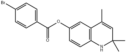 2,2,4-trimethyl-1,2-dihydro-6-quinolinyl 4-bromobenzoate,331417-15-3,结构式