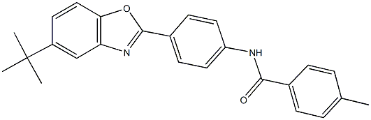 N-[4-(5-tert-butyl-1,3-benzoxazol-2-yl)phenyl]-4-methylbenzamide|