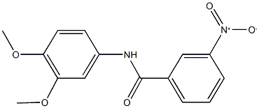 N-(3,4-dimethoxyphenyl)-3-nitrobenzamide Struktur