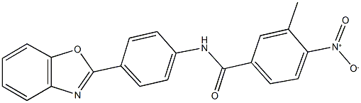 N-[4-(1,3-benzoxazol-2-yl)phenyl]-4-nitro-3-methylbenzamide Struktur