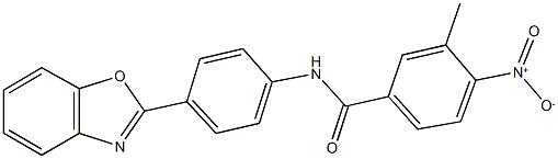 N-[4-(1,3-benzoxazol-2-yl)phenyl]-4-nitro-3-methylbenzamide Structure