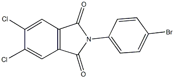 2-(4-bromophenyl)-5,6-dichloro-1H-isoindole-1,3(2H)-dione,331420-71-4,结构式