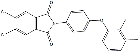 5,6-dichloro-2-[4-(2,3-dimethylphenoxy)phenyl]-1H-isoindole-1,3(2H)-dione 化学構造式