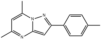 5,7-dimethyl-2-(4-methylphenyl)pyrazolo[1,5-a]pyrimidine,331422-54-9,结构式
