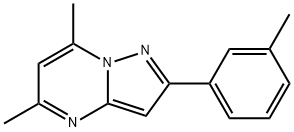 5,7-dimethyl-2-(3-methylphenyl)pyrazolo[1,5-a]pyrimidine Structure