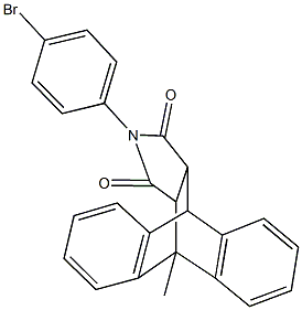 17-(4-bromophenyl)-1-methyl-17-azapentacyclo[6.6.5.0~2,7~.0~9,14~.0~15,19~]nonadeca-2,4,6,9,11,13-hexaene-16,18-dione Structure