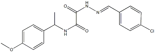 331426-68-7 2-[2-(4-chlorobenzylidene)hydrazino]-N-[1-(4-methoxyphenyl)ethyl]-2-oxoacetamide