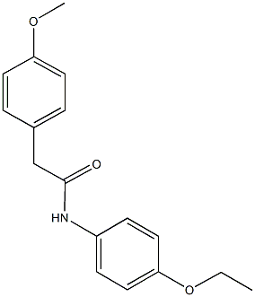 N-(4-ethoxyphenyl)-2-(4-methoxyphenyl)acetamide Struktur