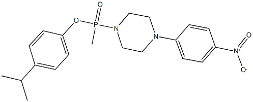 4-isopropylphenyl 4-{4-nitrophenyl}-1-piperazinyl(methyl)phosphinate,331430-58-1,结构式