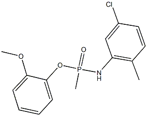 2-methoxyphenyl N-(5-chloro-2-methylphenyl)-P-methylphosphonamidoate Structure