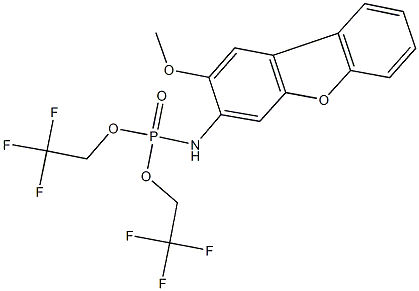 bis(2,2,2-trifluoroethyl) 2-methoxydibenzo[b,d]furan-3-ylamidophosphate|