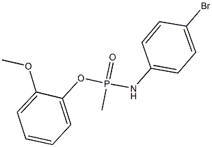 2-methoxyphenyl N-(4-bromophenyl)-P-methylphosphonamidoate 结构式